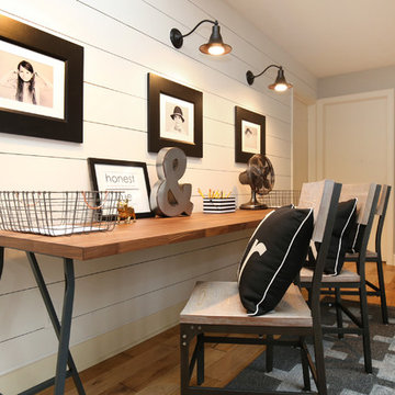 Hallway turned Kid's Homework Area