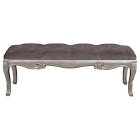 Emma Mason Signature Hermoine Bed Bench, Silver Patina PUL0129