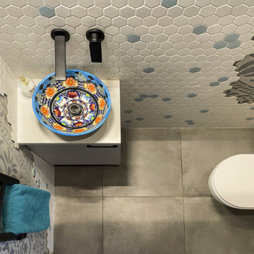 Bathroom with a Mexican Vessel Sink