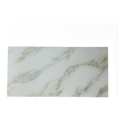 Abolos - Nature 8 in x 16 in Glass Field Tile in Calacatta Gold - Mosaic Tile