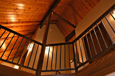 Example of a mountain style hallway design in Albuquerque