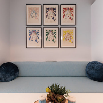 Custom Banquette Dining Nook for a Downtown Miami Condo Remodel