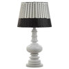 Macen Table Lamp in White and Black