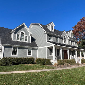 Full Exterior Renovation – James Hardie Siding, Roofing, Windows & Custom Detail
