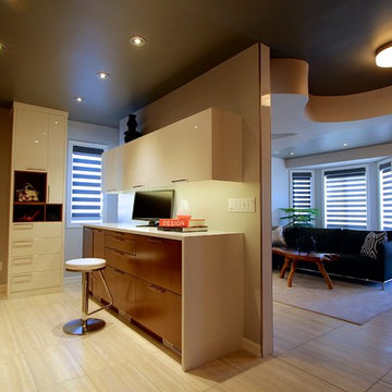 Modern Family Room & Mudroom