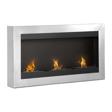 master bathroom fireplace