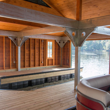 Floating Adirondack Boathouse