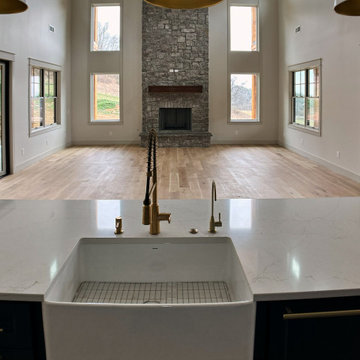 Contemporary Open Layout with Vaulted Living and Gourmet Kitchen