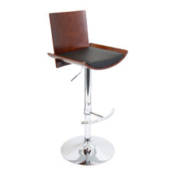 Vittorio Bar Stool - CHERRY/BLACK - Bar Stools And Counter Stools