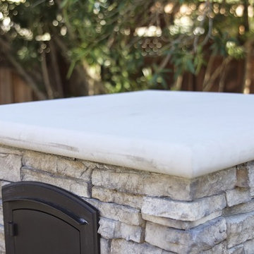 Stacked Stone Mailbox