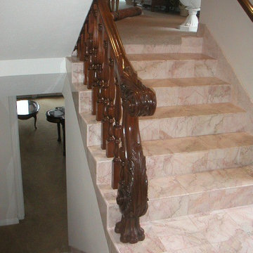 Hand Carved Handrail and Baluster