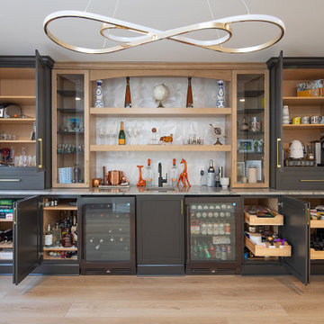 Transitional Kitchen & Bar Design Charlotte, NC
