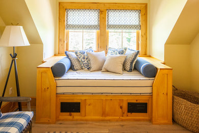Inspiration for a farmhouse bedroom remodel in Other
