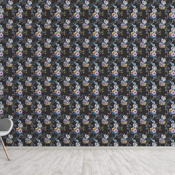 Victorian Flora in Blue