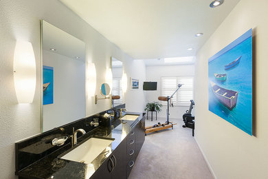 Inspiration for a modern bathroom remodel in Denver