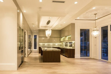 Example of a trendy kitchen design in Vancouver