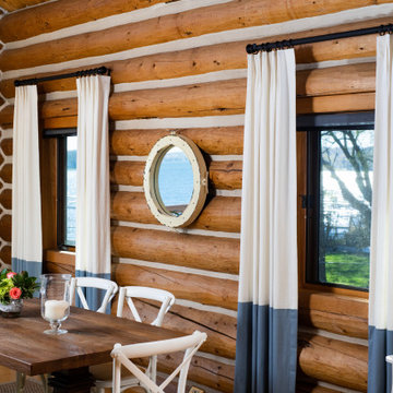 Pewaukee Lake Wisconsin Log Home