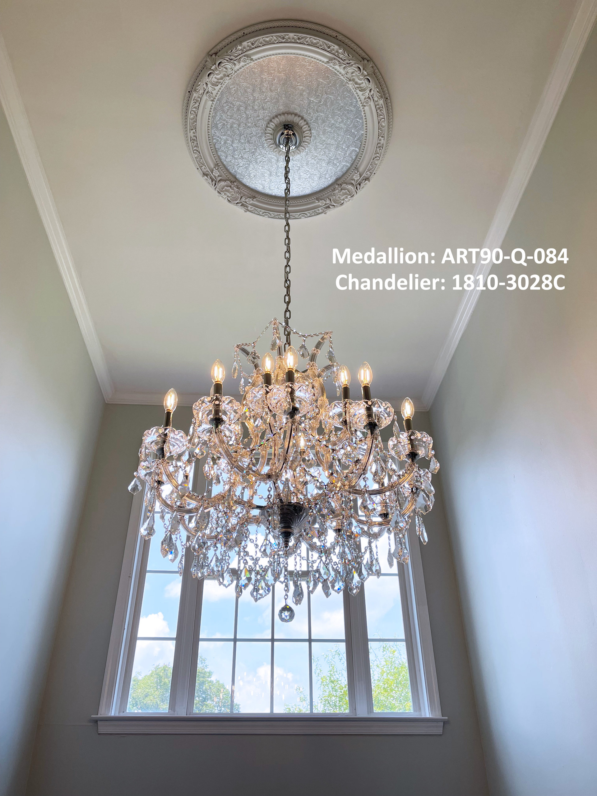 Artistry Lighting, Round 36" Antique Silver Ceiling Medallion (ART90FZ
