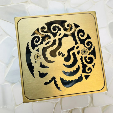 Installed Designer Drains Covers