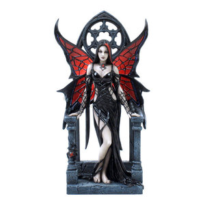 Veronese Anne Stokes `Soul Mates` Gothic Female and Dragon Statue