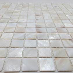 Mother of Pearl Natural Sea Shell Mosaic Tile 3/4" x 3/4" // http://www.stonetil - Products