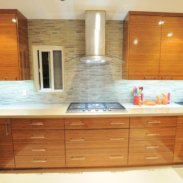Contemporary Bamboo Kitchen - Weeks Residence