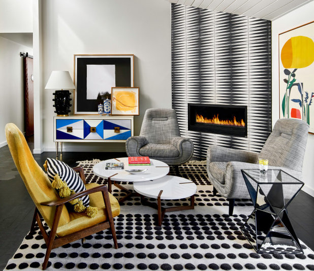 Eclectic Living Room by Rumor Design + reDesign