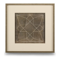 Chelsea House Geometric Blue Print-IV Wall Art - Prints And Posters