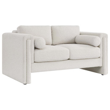 MODWAY Visible Boucle Fabric Loveseat