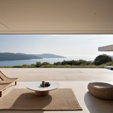 Villa Minimaliste avec Piscine et Vue sur Mer à Hyères par Daimon Design