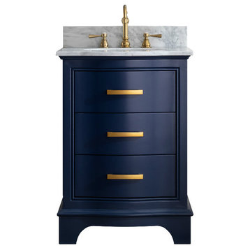 Monroe 24" Bathroom Vanity, Navy Blue