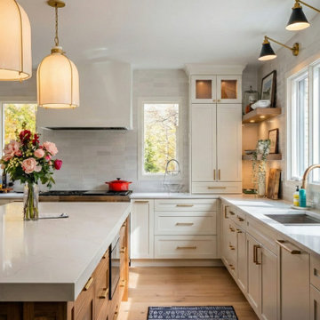 McLean Transitional Home Renovation | Luxury Kitchen & Spa Bathroom