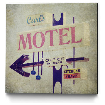 "Carls Motel Sign" Museum Mounted Canvas Print, 20"x20"