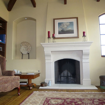 Amhurst Cast Stone Fireplace Mantel