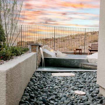 Water + Fire Feature Garden