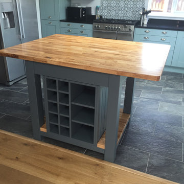 Oak and painted Kitchen Island