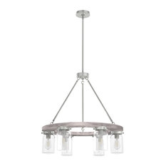 Devon Park 6 Light Chandelier, Brushed Nickel