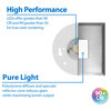 SureFit(v3) LED Flush Mount Ceiling Light, 3000K with Square Nickel Trim