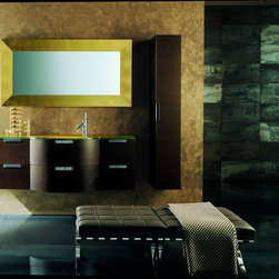 55" ARCHEDA ACQUAVIVA ESSENZE 8 ITALIAN MADE BATHROOM VANITY CABINET & MIRROR - Bathroom Vanities And Sink Consoles