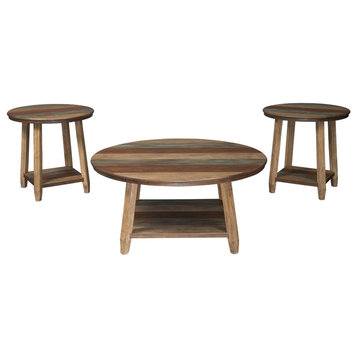 Raebecki Casual Multi-Colored 3-Piece Occasional Table Set