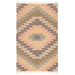 Jaipur Living - Jaipur Living Mojave Indoor/Outdoor Geometric Multicolor Area Rug, 3'6"x5'6" - This chic indoor or outdoor flatweave rug showcases a contemporary twist on the classic kilim style. Warm and vibrant hues combine to form a striking Southwestern-inspired geometric design on this durable layer, while knotted fringe trims the edges for a unique detail on a patio-worthy accent.