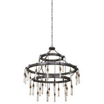Kalco - Stuyvesant 48x45" 36-Light Industrial Large Chandeliers by Kalco - From the Stuyvesant collection  this Industrial 48Wx45H inch 36 Light Large Chandeliers will be a wonderful compliment to  any of these rooms: Dining; Living; Great Room; Den