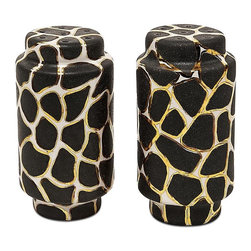 Waylande Gregory Giraffe Print Salt & Pepper - Dinnerware