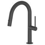 ZLINE Kitchen and Bath - ZLINE Voltaire Kitchen Faucet in Matte Black (VLT-KF-MB) - Experience ZLINE Attainable Luxury with industry-leading kitchen and bath products that provide an elevated luxury experience, all designed in Lake Tahoe, USA. The ZLINE Voltaire Kitchen Faucet in Matte Black (VLT-KF-MB) is manufactured with the highest quality materials on the market. ZLINE faucets feature ceramic disc cartridge technology. Ceramic disc faucets offer precise, ergonomic control making them easy to use. This contemporary, European technology is quickly becoming the industry standard due to it being durable and longer-lasting than other valve varieties on the market. We have focused on designing each faucet to be functionally efficient while offering a sleek design, making it a beautiful addition to any kitchen. While aesthetically pleasing, this faucet offers a hassle-free washing experience, with 360 degree rotation and a spring loaded pressure adjusting spray wand. At 2.2 gal per minute this faucet provides the perfect amount of flexibility and water pressure to save you time. Our cutting edge lock in technology will keep your spray wand docked and in place when not in use. ZLINE delivers the most efficient, hassle free kitchen faucet with a lifetime warranty, giving you peace of mind. The Voltaire kitchen faucet VLT-KF-MB ships next business day when in stock.