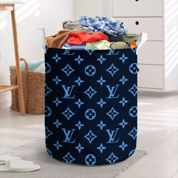Black Blue Louis Vuitton Laundry Basket