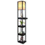 Brightech Maxwell Drawer Edition - Shelf & LED Floor Lamp Combination, Classic B