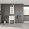 The Humboldt Bathroom Vanity, White, 24", Single Sink, Freestanding