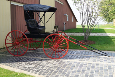 Courtstone Paver Driveway with Carriage