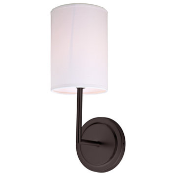 Ivy 1-Light Wall Sconce, Oil rubbed bronze