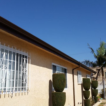 5 inch K-Style Gutters in Rustic Copper Aluminum, South Los Angeles